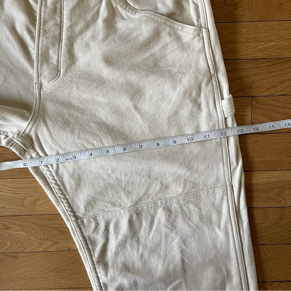 Todd Snyder Italian Stretch Moleskin Double Knee Carpenter Pants in Ecru - Picture 10 of 12